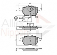 Комплект тормозных колодок COMLINE ADB11542