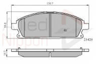 Комплект тормозных колодок COMLINE ADB0591