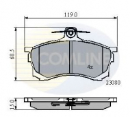 Комплект тормозных колодок COMLINE CBP3452