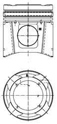 Поршень KOLBENSCHMIDT 99697600