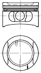 Поршень KOLBENSCHMIDT 91532600
