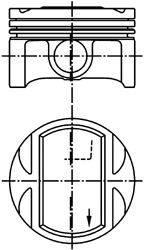 Поршень KOLBENSCHMIDT 94954600
