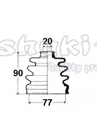 Комплект пыльника ASHUKI N035-01