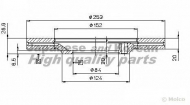 Тормозной диск ASHUKI 0990-2150