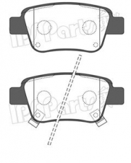 Комплект тормозных колодок IPS Parts IBR-1292