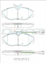 Комплект тормозных колодок DITAS DFB2710