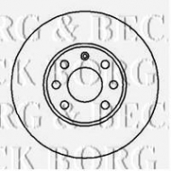 Тормозной диск BORG & BECK BBD4073
