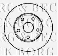 Тормозной диск BORG & BECK BBD4527