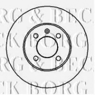 Тормозной диск BORG & BECK BBD4925