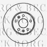 Тормозной диск BORG & BECK BBD5133