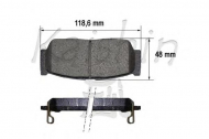 Комплект тормозных колодок KAISHIN D11213