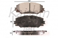 Комплект тормозных колодок KAISHIN D2274