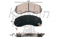 Комплект тормозных колодок KAISHIN FK11204