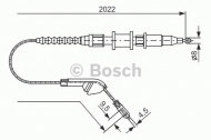 Трос BOSCH 1 987 477 143