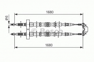 Трос BOSCH 1 987 477 528