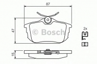 Комплект тормозных колодок BOSCH 0 986 424 427