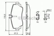 Комплект тормозных колодок BOSCH 0 986 424 469
