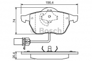 Комплект тормозных колодок BOSCH 0 986 424 482