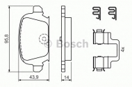 Комплект тормозных колодок BOSCH 0 986 424 528