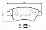 Комплект тормозных колодок BOSCH 0 986 424 785