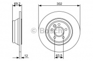 Тормозной диск BOSCH 0 986 479 396
