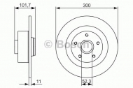 Тормозной диск BOSCH 0 986 479 573