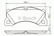 Комплект тормозных колодок BOSCH 0 986 494 206