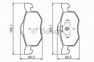 Комплект тормозных колодок BOSCH 0 986 494 361