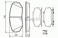 Комплект тормозных колодок BOSCH 0 986 494 375