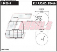 Баллон пневматической рессоры CASALS B2466