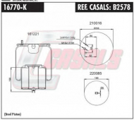 Баллон пневматической рессоры CASALS B2578