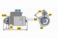 Стартер BOSCH 0 001 218 020
