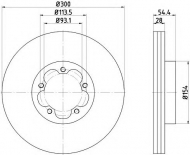 Тормозной диск HELLA PAGID 8DD 355 118-421