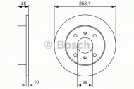 Тормозной диск BOSCH 0 986 479 880
