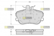 Комплект тормозных колодок STARLINE BD S286