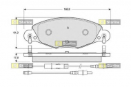 Комплект тормозных колодок STARLINE BD S346