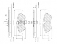 Комплект тормозных колодок BOSCH F 03A 150 010