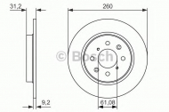 Тормозной диск BOSCH 0 986 479 051