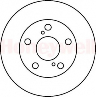Тормозной диск BENDIX 562076B