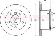 Тормозной диск BENDIX 562482B
