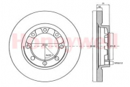 Тормозной диск BENDIX 567143B