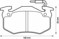 Комплект тормозных колодок BENDIX 571331B