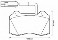 Комплект тормозных колодок BENDIX 571427B