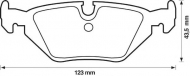 Комплект тормозных колодок BENDIX 571527B