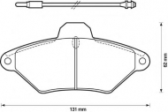 Комплект тормозных колодок BENDIX 571757B