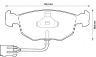 Комплект тормозных колодок BENDIX 571851B