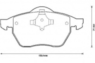 Комплект тормозных колодок BENDIX 571900B