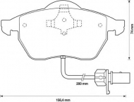 Комплект тормозных колодок BENDIX 571982B