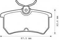 Комплект тормозных колодок BENDIX 571998B