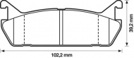 Комплект тормозных колодок BENDIX 572163B